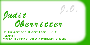 judit oberritter business card